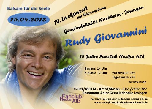 10.konzert mit rudy giovannini in 73230 kirchheim