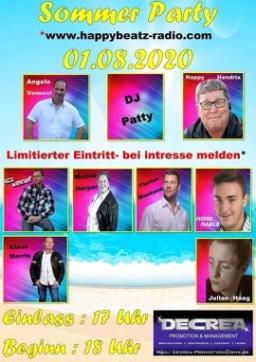 Sommer Party vom Happy Beatz Radio am 01.08.2020