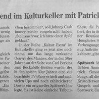 Patrick Simons  **The Ex-Les Humphries Singer**