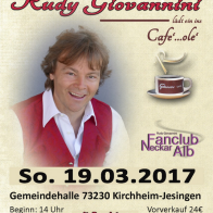 Rudy Giovannini auch 2017 wieder live in Jesingen