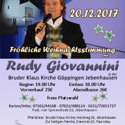 Fr&ouml;hliche Weihnachtsstimmung mit Rudy Giovannini