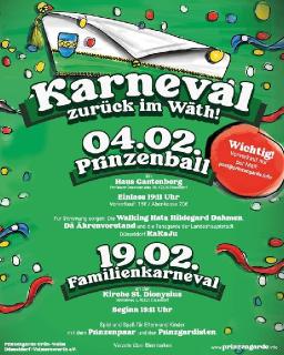 Karneval zur&uuml;ck im W&auml;th ( Prinzenball )