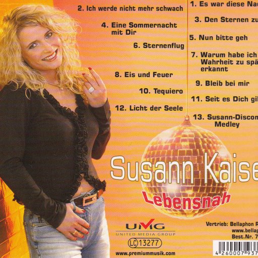susann Kaiser CD Cover Back Lebensnah