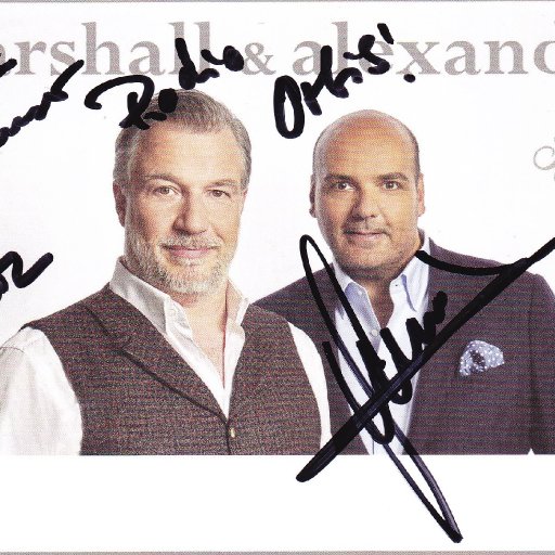 Autogrammkarte Marshall & Alexander