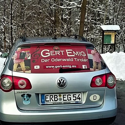 Werbung auf Gert Emig Auto