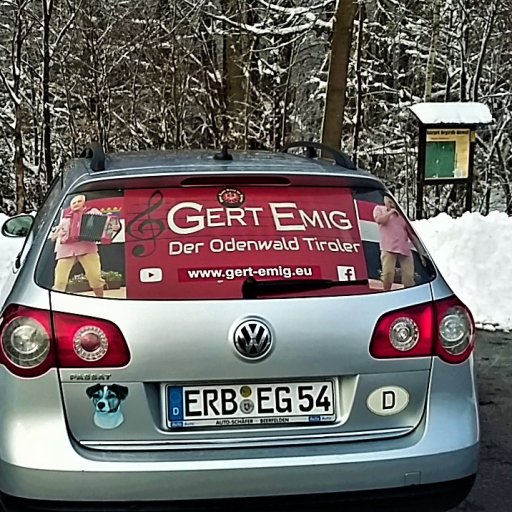Werbung auf Gert Emig Auto