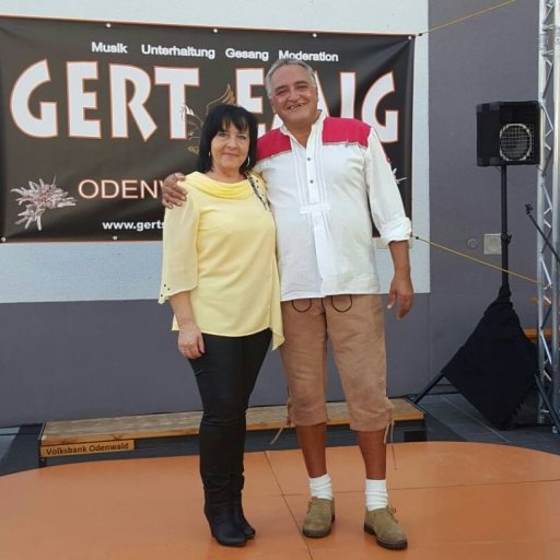 Gert mit Lorena Lenz beim Stadtfest
