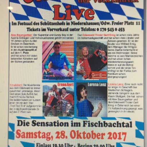 Oktoberfest Die Sensation im Fischbachtal