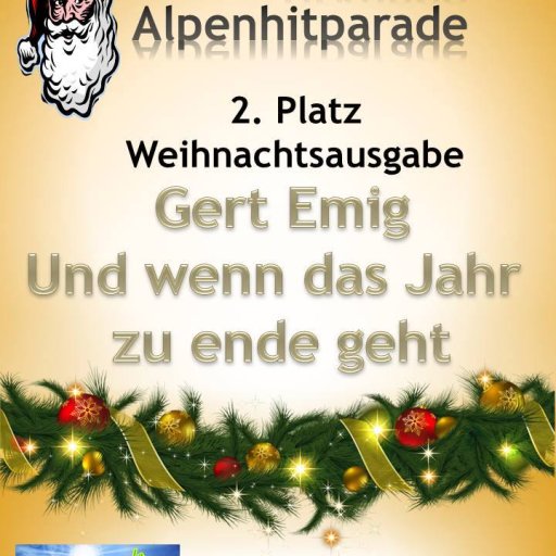 Zweiter Platz in der Weihnachts Hitparade