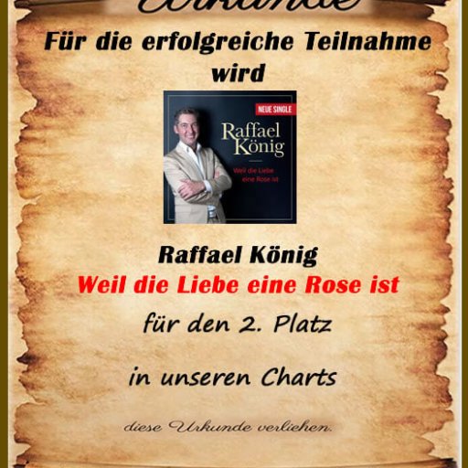 Urkunde Raffael K&ouml;nig