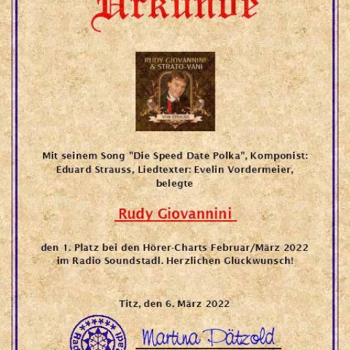 Rudy Giovannini - Die Speed Date Polka