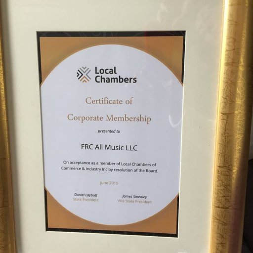 Certificate of corporate membership 