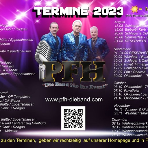 PFH die Band, Termine 2023
