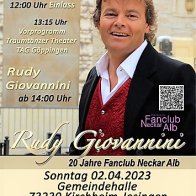 Rudy Giovannini feiert 20 Jahre Fanclub Neckar Alb