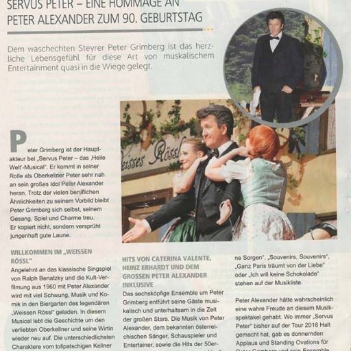 Peter Grimberg - Hommage an Peter Alexander zum 90. Geburtstag