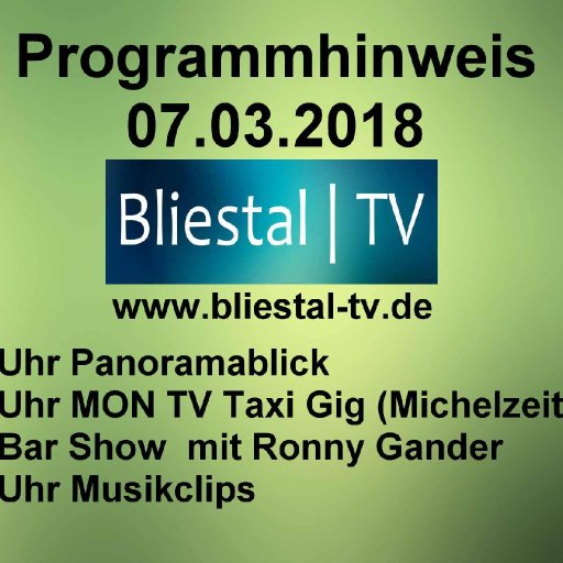 Programmhinweis 07.03.2018