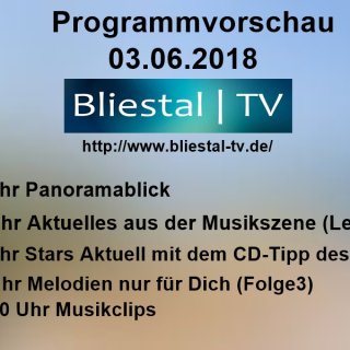 Programmvorschau 03.06.2018 Bliestal-Tv