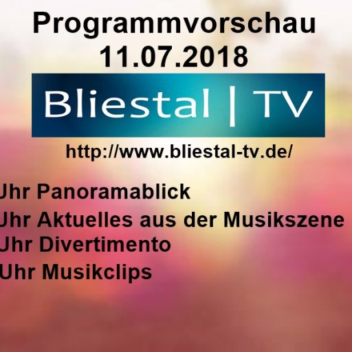 Programmvorschau 11.07.2018