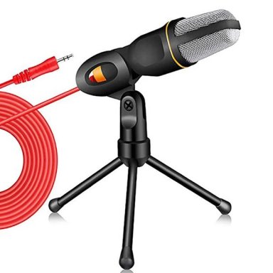 Condenser Microphone 3.5Mm Plug Stereo Mic Desktop Tripod